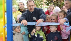 Открытие детской площадки в Калуге