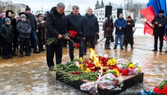 Анатолий Артамонов принял участие в праздновании 73-й годовщины освобождения Медыни от немецко-фашистских захватчиков